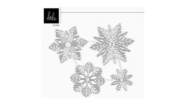 Candy Cane Lane Metal Die Set - Snowflakes, 1 of 2