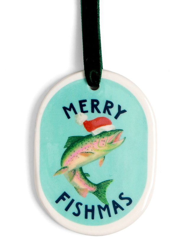 Merry Fishmas Christmas Ornament, 1 of 2