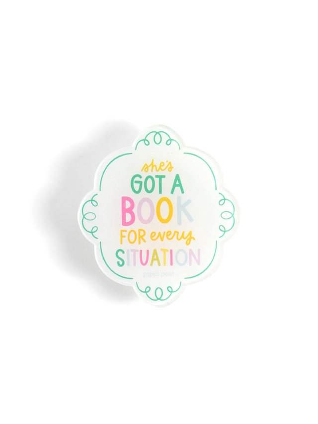 She's Got A Book For Every Situation E-Reader Grip, 3 of 6