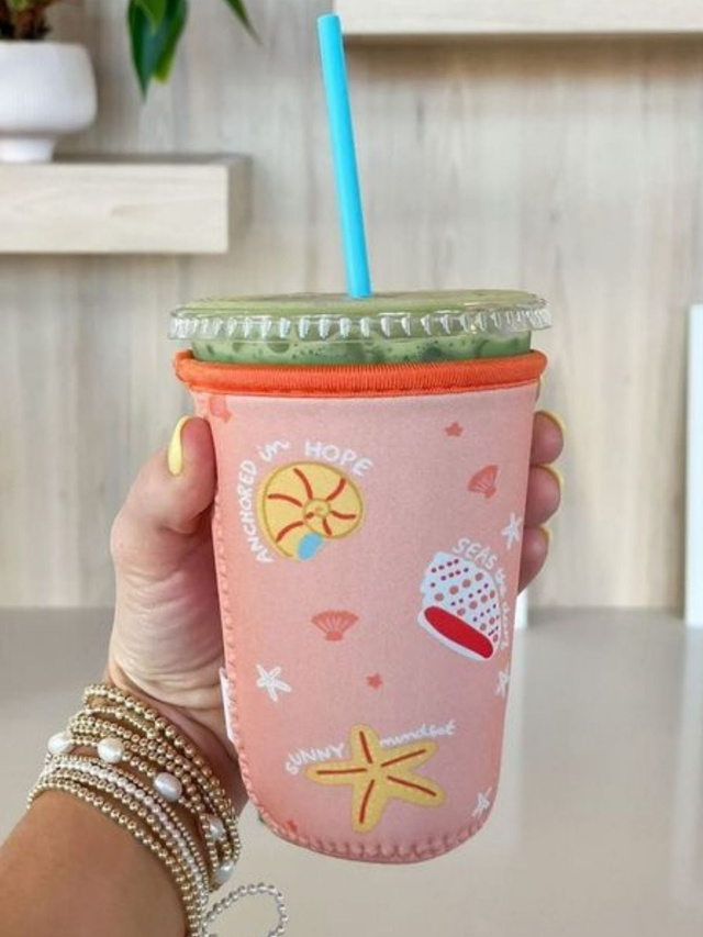 Seashell Affirmations Coastal-Inspired Drink Sleeve, 2 of 3