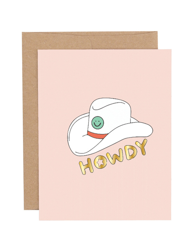 Howdy Western Greeting Card, 1 of 1