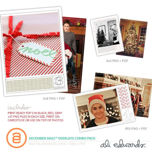 December Daily® Digital Overlays Combo Pack, 1 of 1