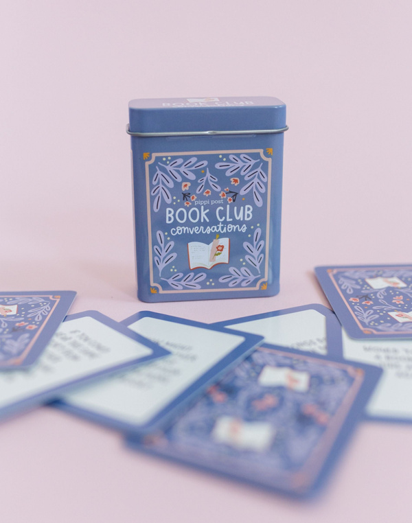 Book Club Reading Conversation Game - Deck of Cards + Storage Tin, 5 of 7