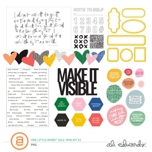 One Little Word® 2021 Digital Mini Kit #1, 1 of 1
