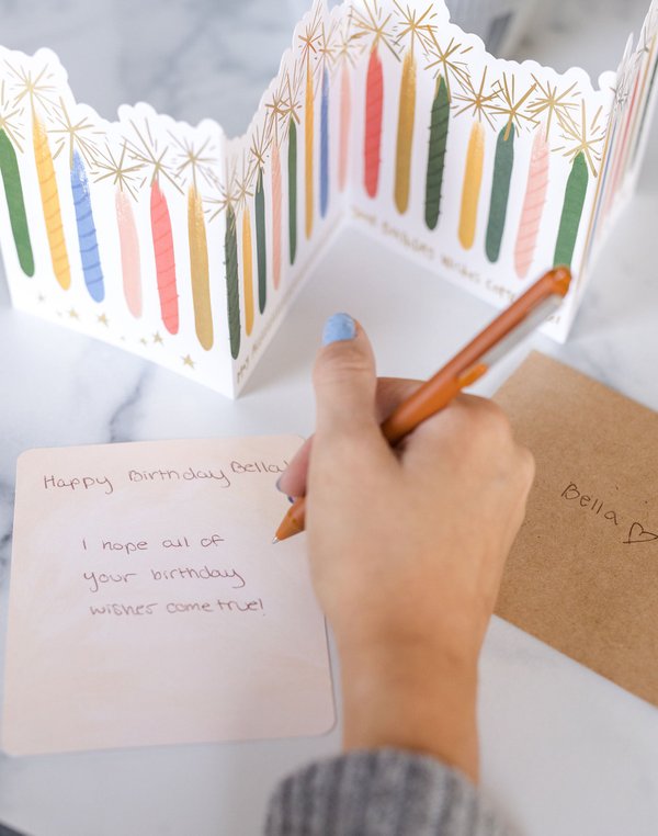 Candle Birthday Accordion Greeting Card, 5 of 5