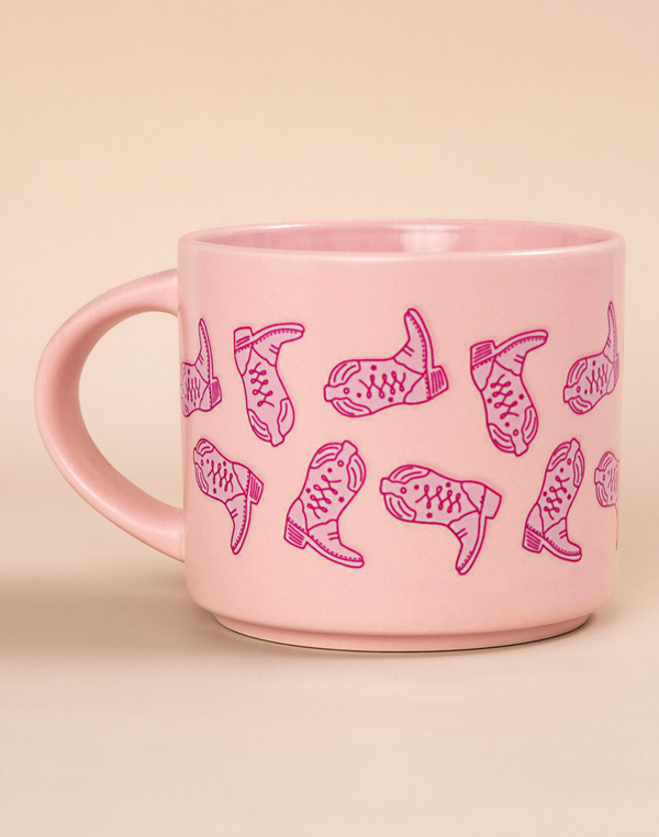 Western Cowgirl Boots Mug - Pink, 2 of 2