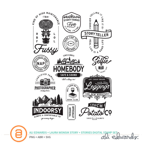 Story & Stories Digital Stamp Set by Ali Edwards and Laura Wonsik, 1 of 1