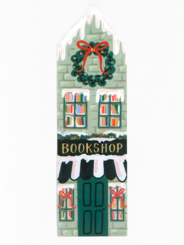Holiday Bookshop Christmas Transparent Bookmark, 3 of 3