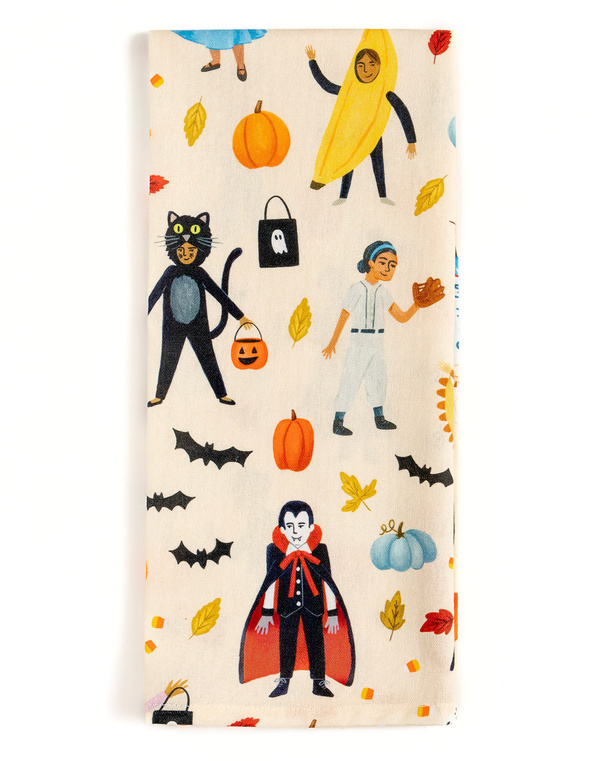 Trick-Or-Treaters Kitchen Towel, 1 of 3
