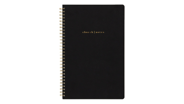 Church Notes Notebook - Black, 1 of 8