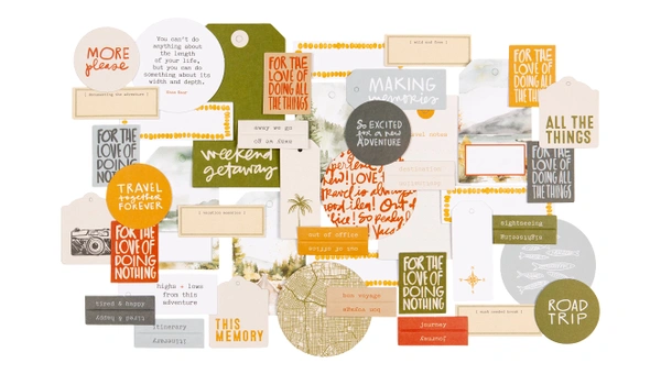 Travel Collection 2026 Cardstock Die Cut Pack, 1 of 4