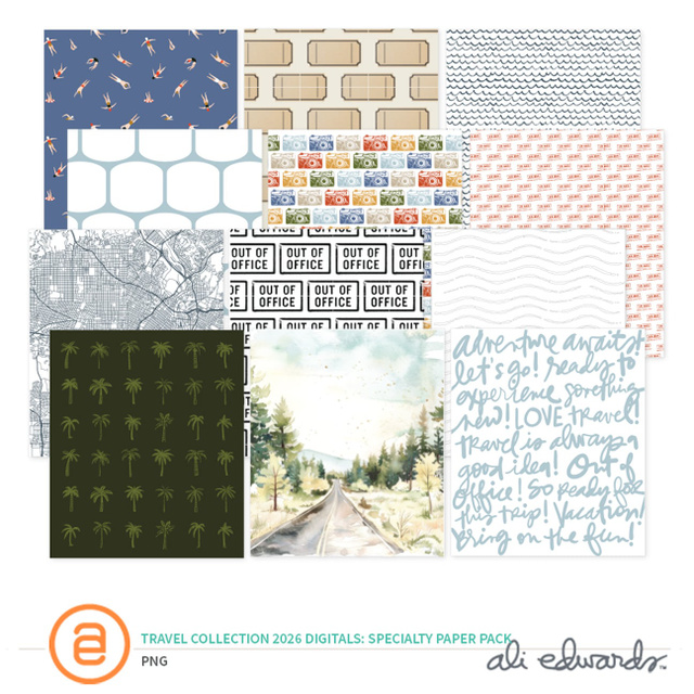 Travel Collection 2026 Digital Specialty Paper Pack, 1 of 1