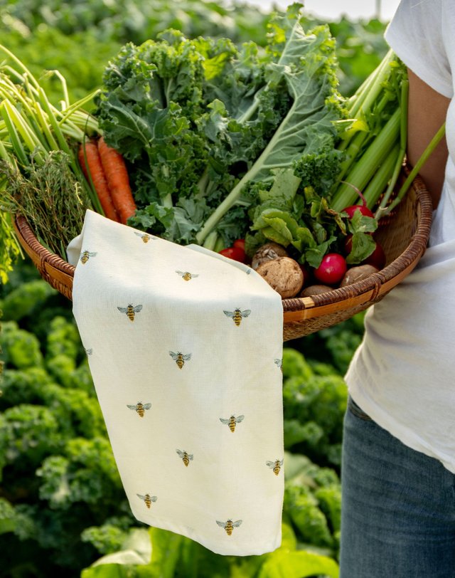 Honey Bees Kitchen Towel, 1 of 4