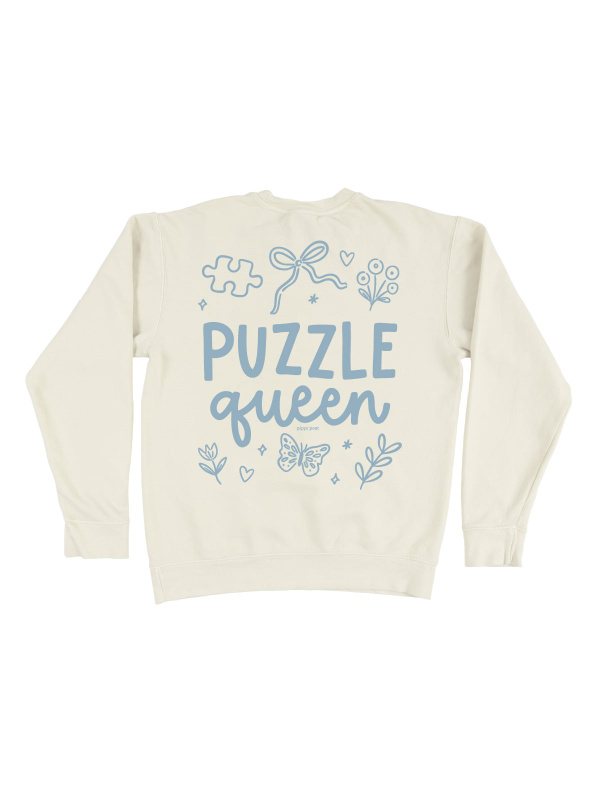 Puzzle Queen Sweatshirt - Ivory, 4 of 4