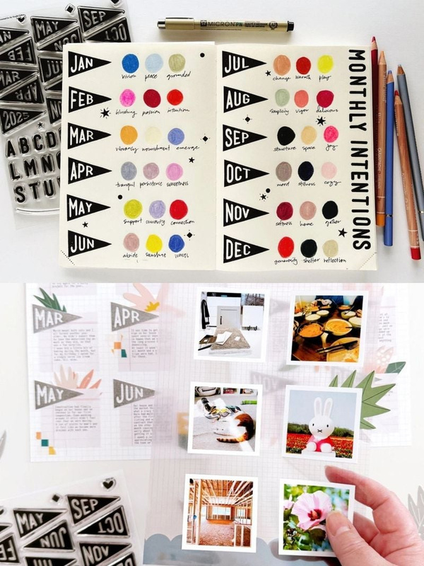 Stamp Set : 6×8 Banner Year, 3 of 4