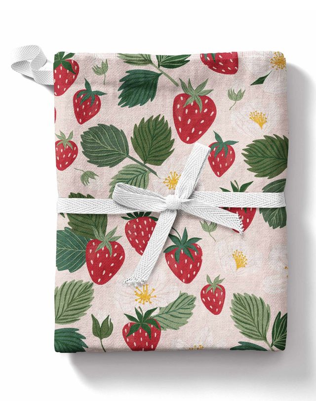 Strawberry Patch Tea Towel - Paper Farm Press