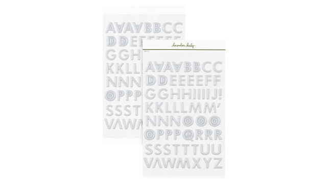 4×6 Neutral Puffy Alphas, 1 of 2