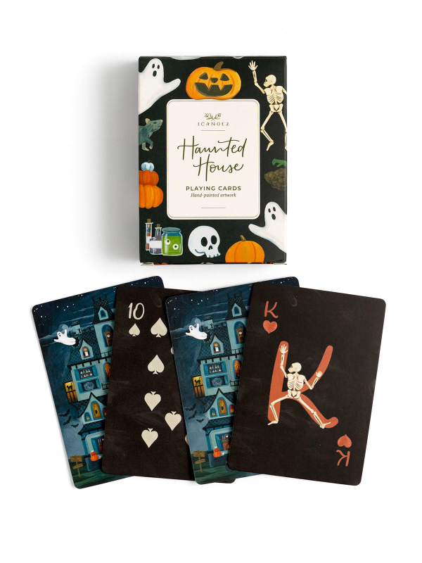 Haunted House Halloween Deck of Playing Cards, 1 of 4