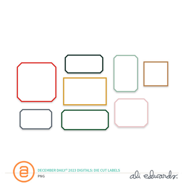 December Daily® 2023 Digital Die Cut Labels, 1 of 1