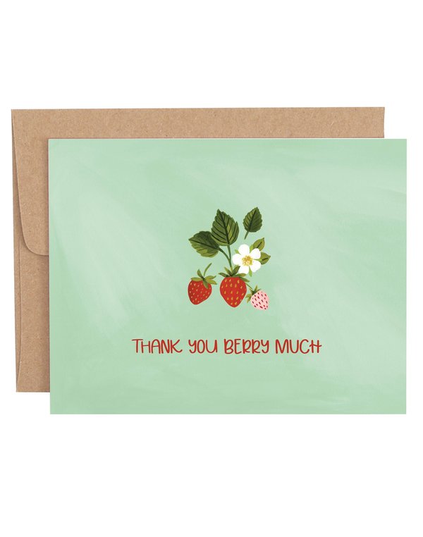 Thank You Berry Much Greeting Card, 1 of 1