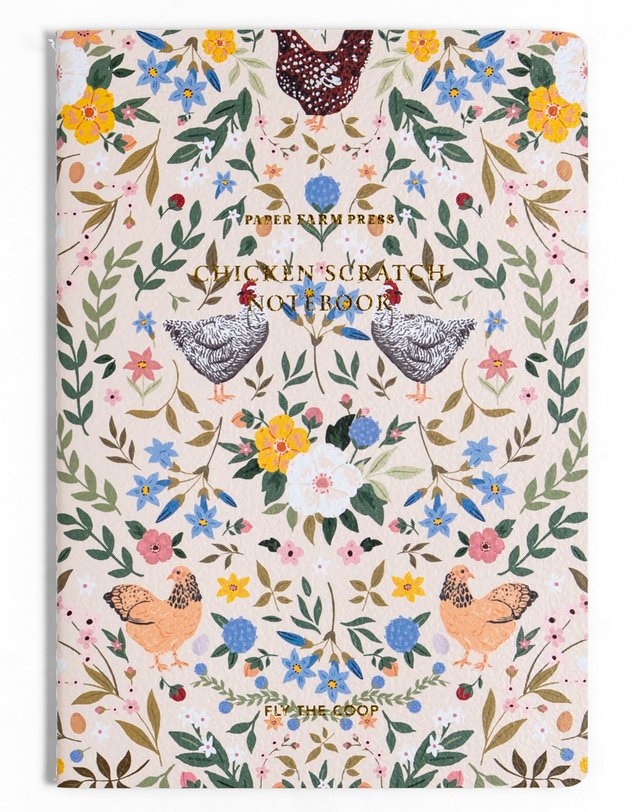 Chickens & Flowers Stitched Notebook, 5 of 5