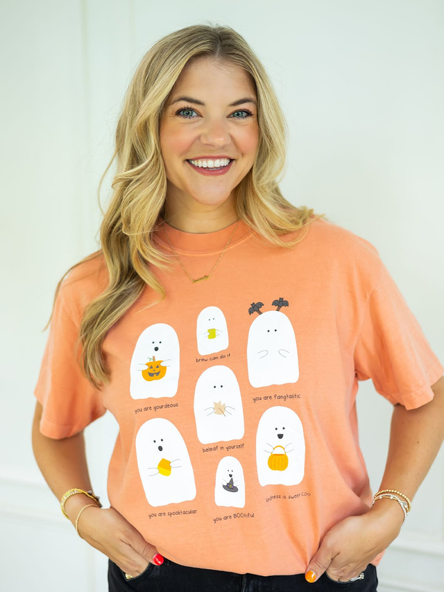 Ghost Affirmations Tee - Terra Cotta, 2 of 3