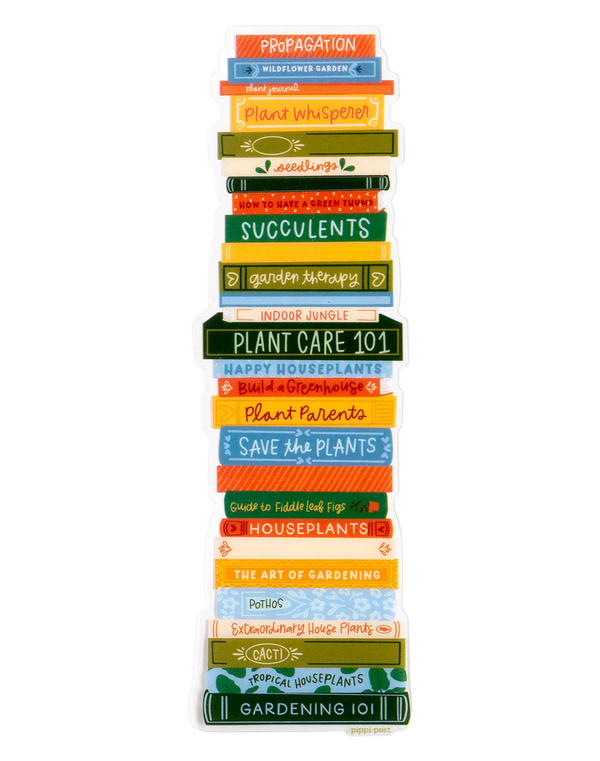Plant Book Stack Transparent Bookmark, 3 of 3