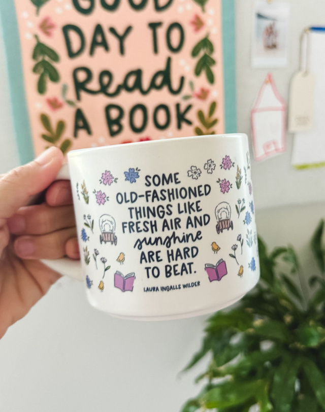 Old Fashioned Things Little House on the Prairie Large Ceramic Mug