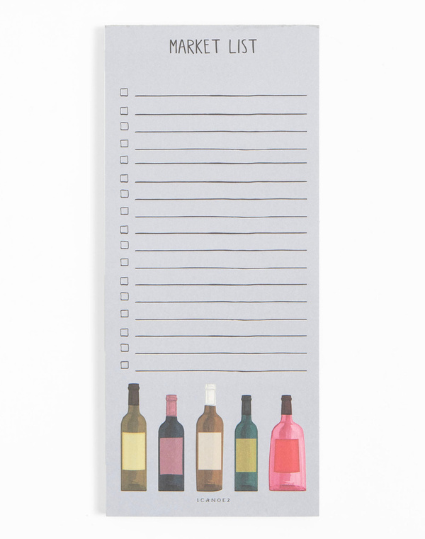 Wine Market List Notepad, 1 of 2