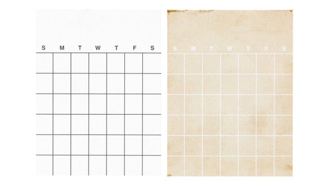 Calendar Notepad - 3×4 White & Aged, 1 of 3
