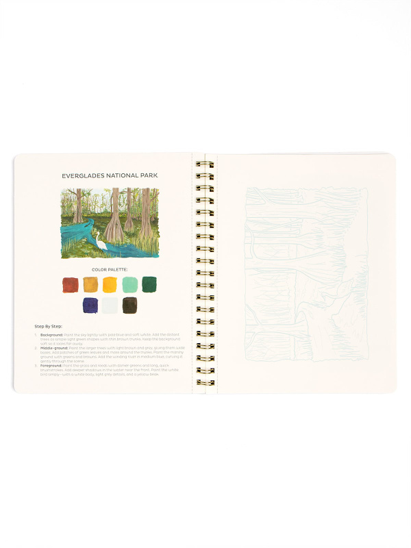 National Parks Learn-To-Paint Gouache Paint Book, 4 of 7
