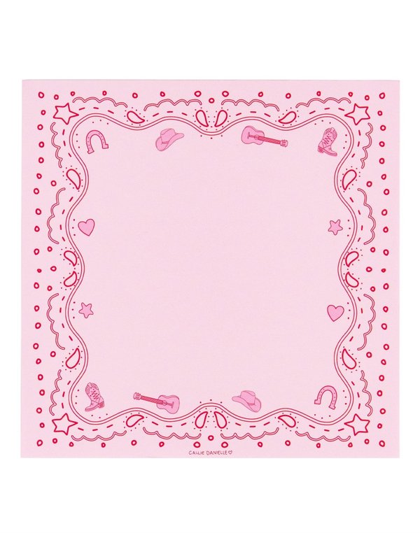 Pink Bandana Western Notepad, 1 of 3