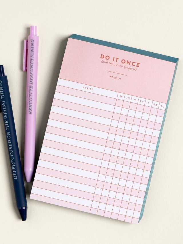 Weekly Habit Tracker 4×6 Notepad, 2 of 2