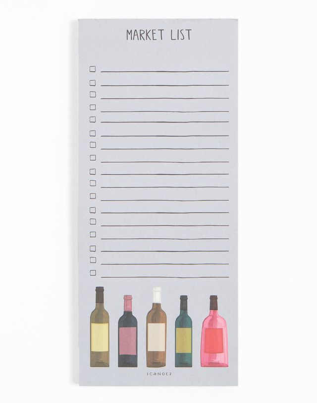 Wine Market List Notepad, 1 of 2