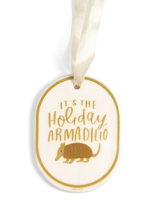 Holiday Armadillo Christmas Ornament, 3 of 4