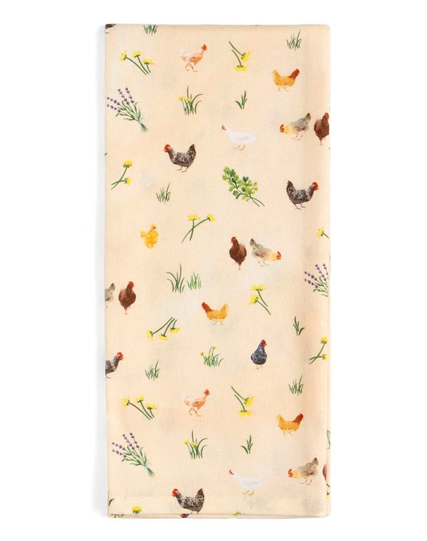 Chicken Meadows Kitchen Towel, 5 of 5
