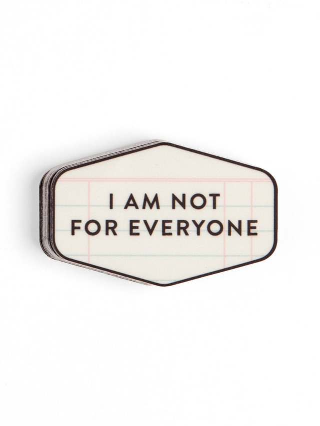 I Am Not For Everyone Decal Sticker, 1 of 1