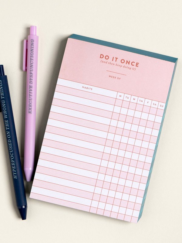 Weekly Habit Tracker 4×6 Notepad, 2 of 2