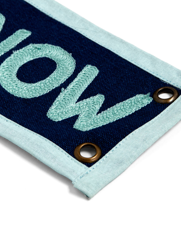 Enjoy The Now Embroidered Canvas Banner, 3 of 3