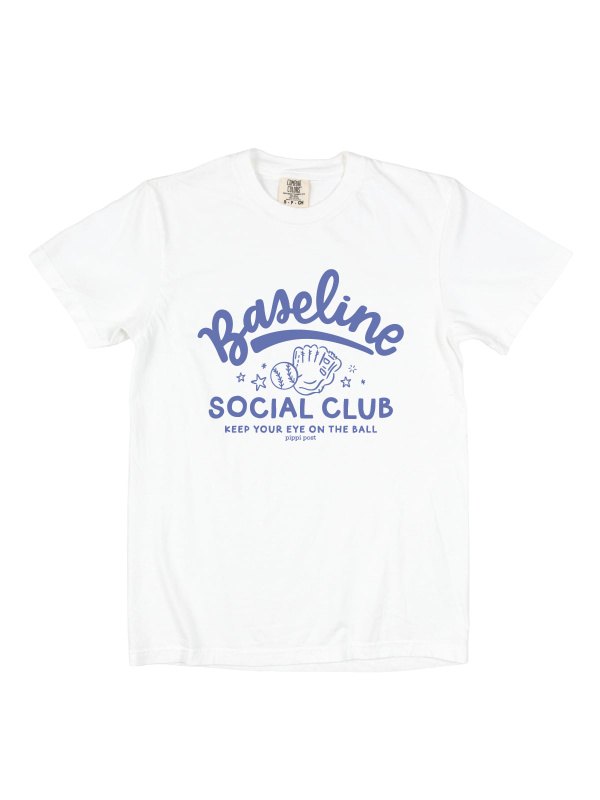 Baseline Social Club Baseball Tee - White, 3 of 3