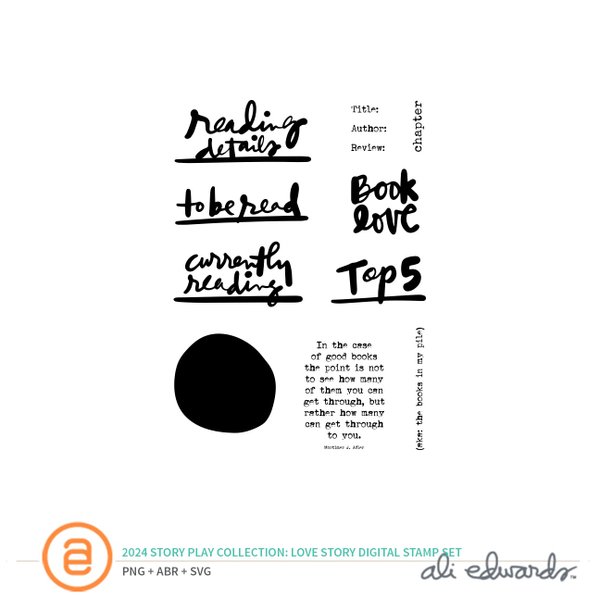Story Play Read Digital Stamp Set, 1 of 1