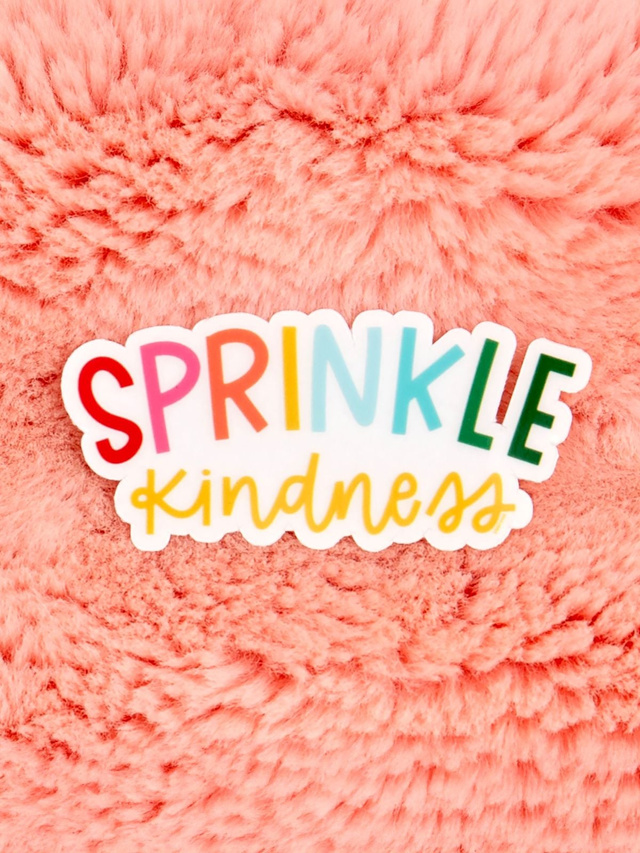 Sprinkle Kindness Clear Decal Sticker, 2 of 3