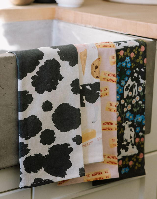 Cow Spots Tea Towel , 2 of 2