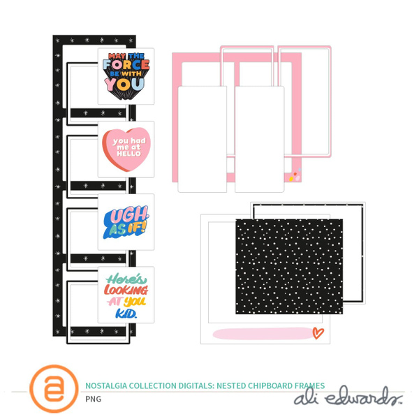 Nostalgia Collection Digital Nested Chipboard Frames, 1 of 1