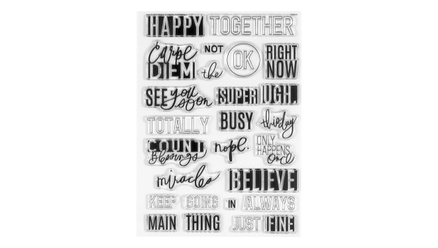 Stamp Set : 6×8 Carpe Diem, 1 of 7