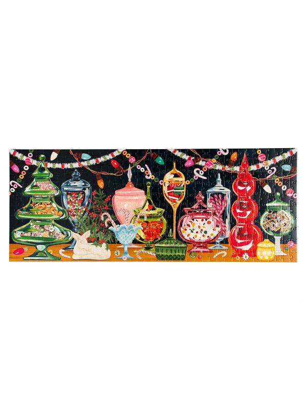 Candy Jars - 400 Piece Panoramic Holiday Jigsaw Puzzle, 4 of 7