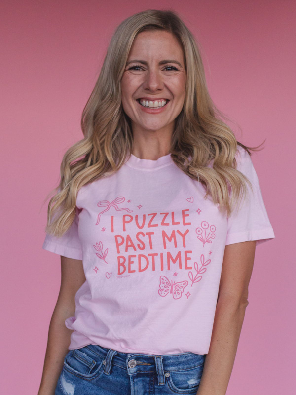 I Puzzle Past My Bedtime Tee - Blossom, 2 of 4