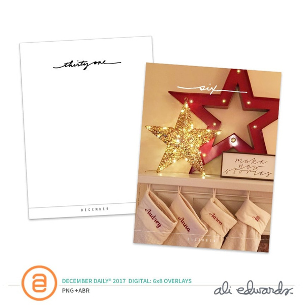 December Daily® Digital 2017 6×8 Overlays, 1 of 1