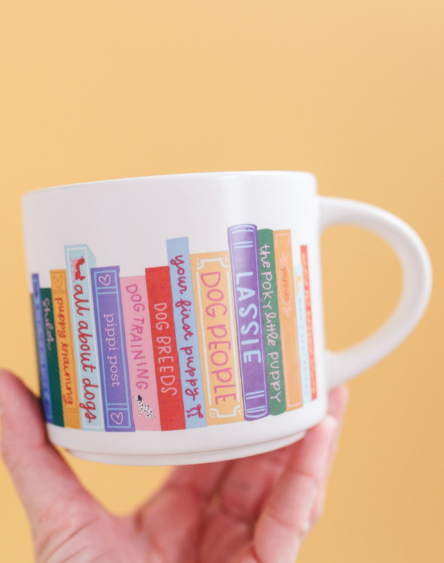 Dog Books Large Ceramic Mug, 2 of 3