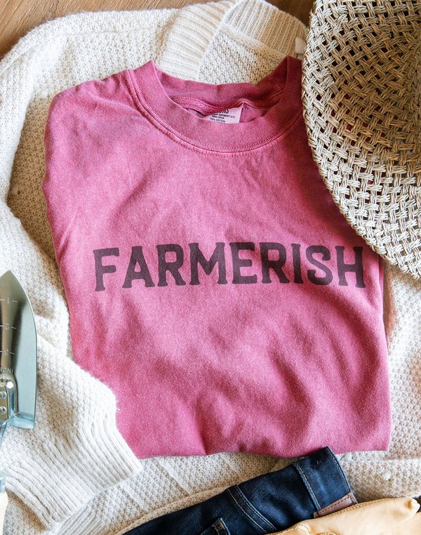 Farmerish Tee - Crimson, 2 of 7